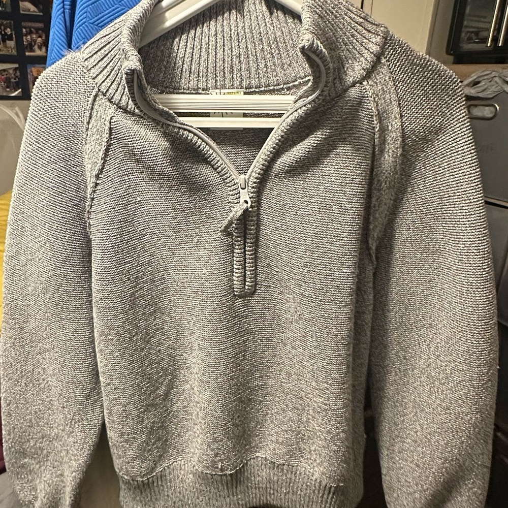 Gray Half-Zip wowen's Sweater